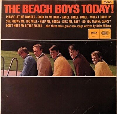 THE BEACH BOYS TODAY! - 1966 Capitol T 2268 Mono -12" Vinyl LP (VG)