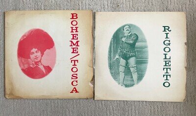 2 Golden Treasury of the Past LPs featuring early 1900s recordings