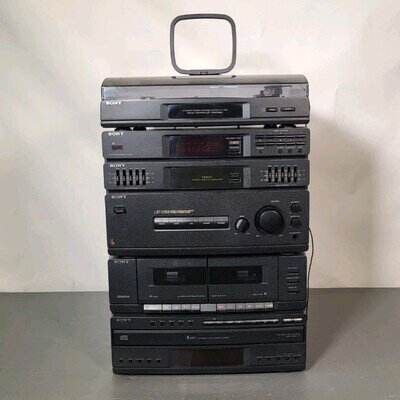 Sony LBT-D 159 Compact Tower HiFi System Amplifier Radio Tape CD Turntable 90's