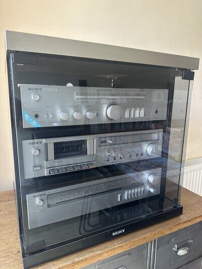 Vintage Sony Hifi Separates With Original Sony Cabinet