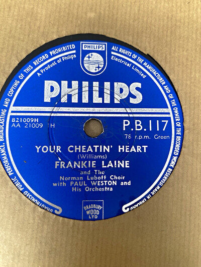 Frankie Laine Philips 78 RPM FOUR singles