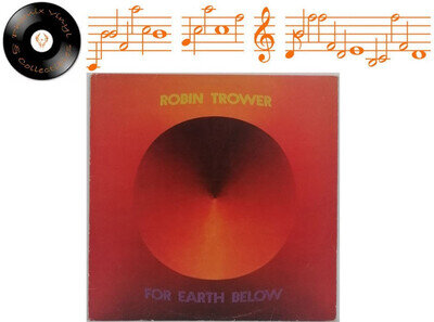 Robin Trower For Earth Below Vinyl LP A1U B1U Pressing - EX