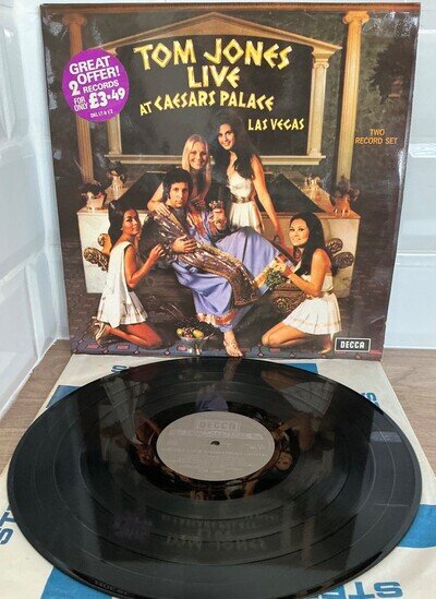 Tom Jones: Live At Caesars Palace Las Vagas, 12" Two-record Set LP Album