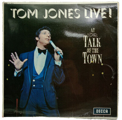 Tom Jones Live At The Talk Of The Town Record LP Vinyl 1967 Pop Rock Lounge