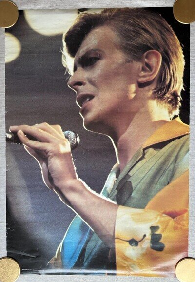 Vintage DAVID BOWIE 1982 Poster by Scandecor - Original - Printed Germany
