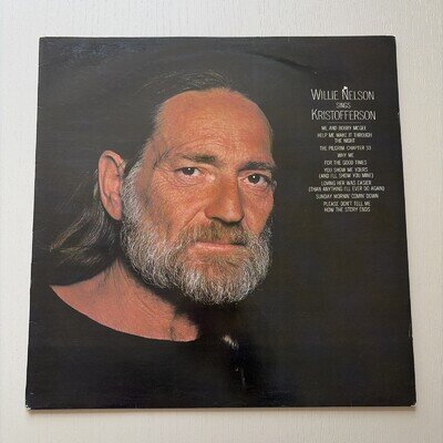 WILLIE NELSON Sings Kris Kristofferson 1979 vinyl rare 1st press CBS 83877 EX/EX