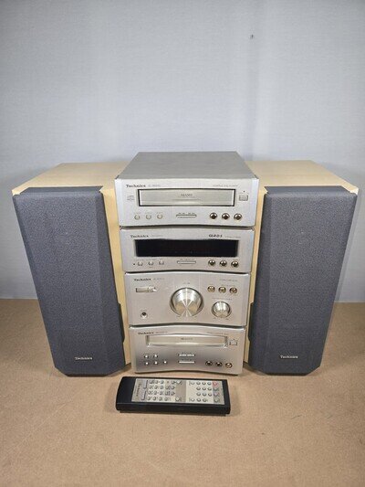 Technics SC-HD510 Mini Stereo Stack Separates System Speakers Tested Working
