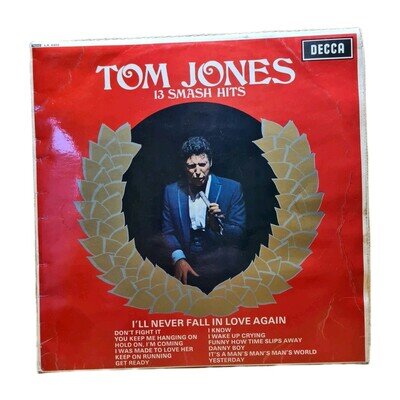 Tom Jones 13 Smash Hits Vinyl LP Record