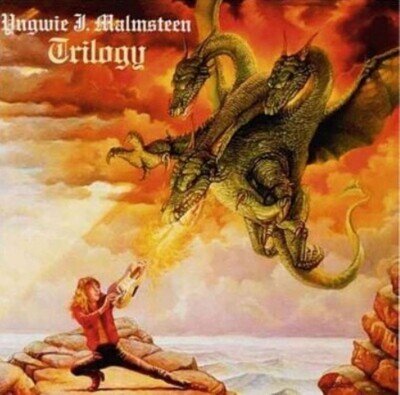 Yngwie J Malmsteen Trilogy LP Album vinyl record no bar coded reissue on Polydor