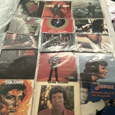 Tom Jones Vinyl LP Collection Job Lot Vintage DECCA Pressings 18x Studio & Live