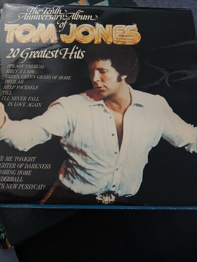 Bundle of 12-inch Vinyl Records LPs Tom Jones Searchers. Tommy Steele & Box Set
