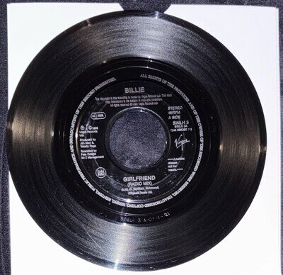 Billie Piper Girlfriend 7" Jukebox NFR Vinyl 45 1998 SINLH3 VG++ Pop