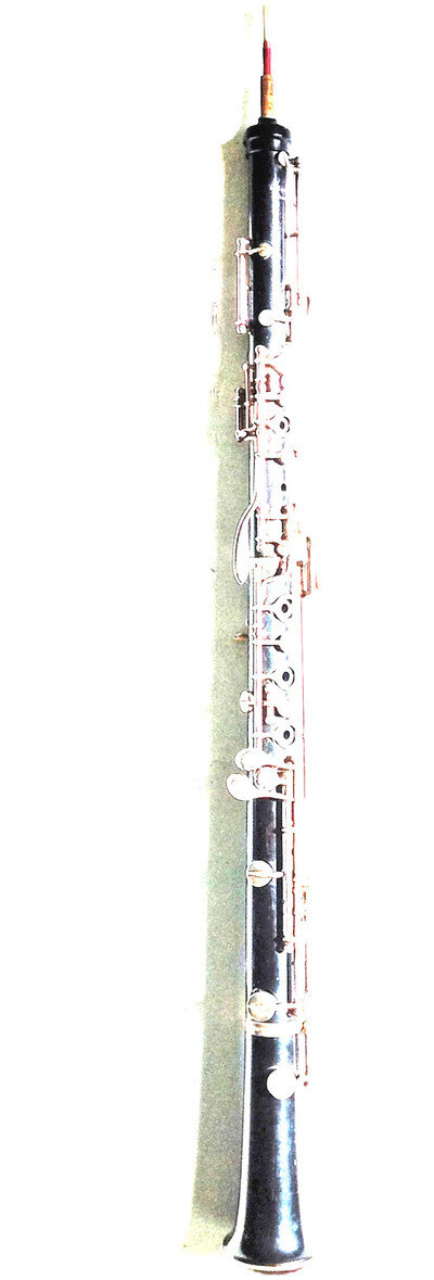 Vintage Silver Mounted FRENCH Oboe R Malerne Paris BEGGING TO BE PLAYED AGAIN