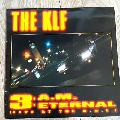 The KLF 3 A.M. Eternal (Live) 12" Black Vinyl 45 RPM Single KLF 005X