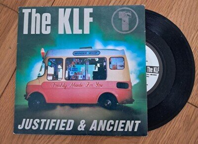 The KLF / Tammy Wynette Justified and Ancient (1991) UK 7" Vinyl KLF99 VG+/VG+