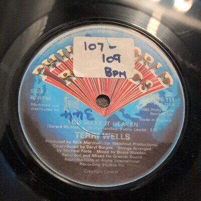 CLASSIC 80s SOUL! STEPPER Terri Wells You Make It Heaven UK Philly World 45