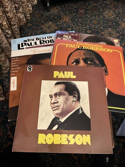 BULK BUY JOB LOT Paul Robeson 5x 12” Vinyl Album Compilations Folk, World, Jazz