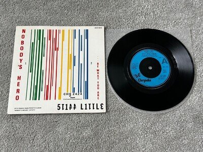STIFF LITTLE FINGERS - NOBODY'S HERO / NM UK 7" VINYL SINGLE CHS 424 PLAYS GREAT