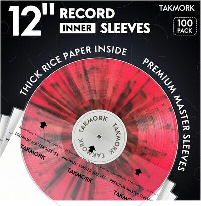 Vinyl Record Inner Sleeves: 12" Anti-Static Rice Paper LP Sleeves Album Record