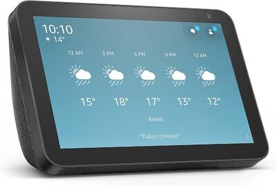 AMAZON ECHO SHOW 8 1ST GENERATION SMART SPEAKER TV DISPLAY WITH ALEXA - BLACK