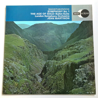 Shostakovich Symphony No. 1 / Age Of Gold - Jean Martinon, LSO Decca ECS 580