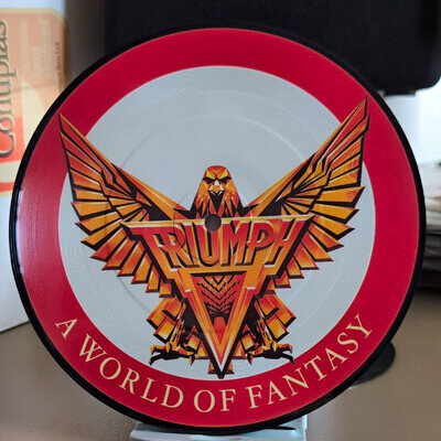 Triumph A World of Fantasy 7" Picture Disc Vinyl Single 45RPM RCA 1983 RCAP319