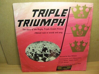 Triple Triumph – Story of Rugby Triple Crown Wales 1964-65 1965 LP Qualiton