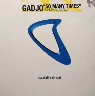 🔥 Gadjo So Many Times 12” Subliminal Records Vocal House Classic VG+