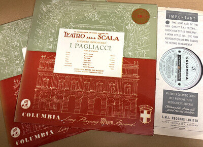 SAX 2399/2400 Leoncavallo I Pagliacci Amara Corelli etc. B/S 2 LP set