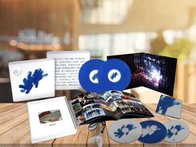 alt-J, Live at Red Rocks Box Set Blue Vinyl, CD, Blu-Ray, necklace New & Sealed