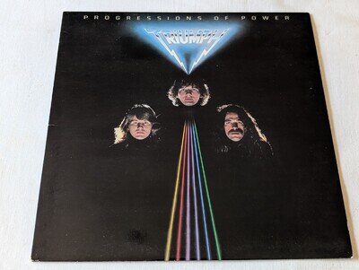 TRIUMPH - PROGRESSIONS OF POWER (UK 1980 RELEASE - LYRIC INSERT - VG/VG+)