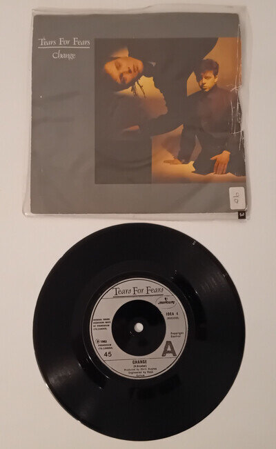 Tears For Fears - Change / The Conflict 1982 7" Vinyl LP Music Record Mercury
