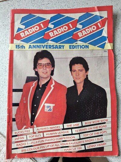 rare Radio 1 One roadshow Programme .Vintage
