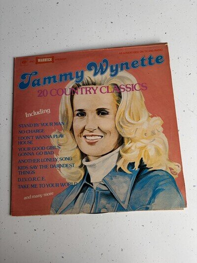 Vinyl Record LP Album TAMMY WYNETTE 20 COUNTRY CLASSICS