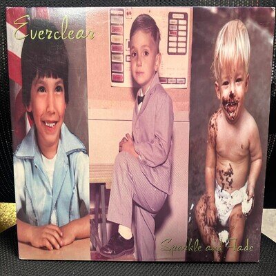 Everclear - Sparkle And Fade (1995 LP, Album, Green + 7", Promo, Red)