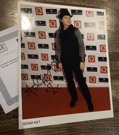 Original ADAM ANT Hand Signed 8x10” Photograph Autograph Signature