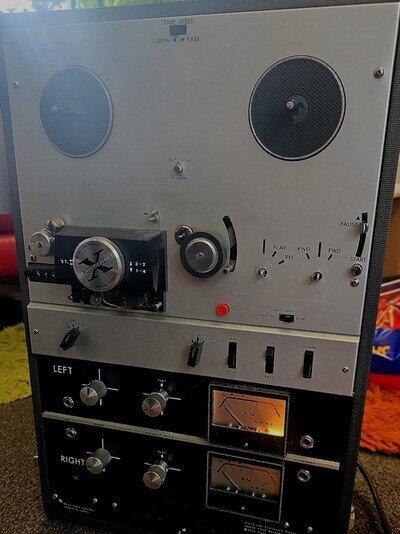 Vintage Akai M-9 Reel To Reel X Cross Field Tape Recorder. Working Order.