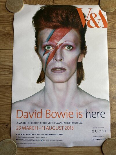 David Bowie Is Here V&A Museum Exhibition Poster 2013 Retro Print 76x51cm