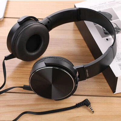Wired Headphone Over Ear Headset Earphone HD Sound Bass HiFi Sound Music Stereo