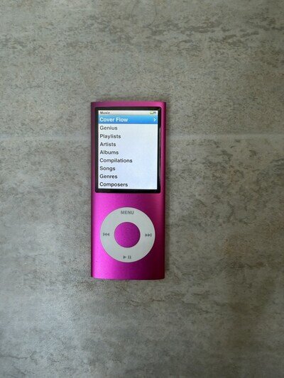 Apple iPod nano 4th Gen 8GB Pink | MP3 Player Tested & Working | A1265
