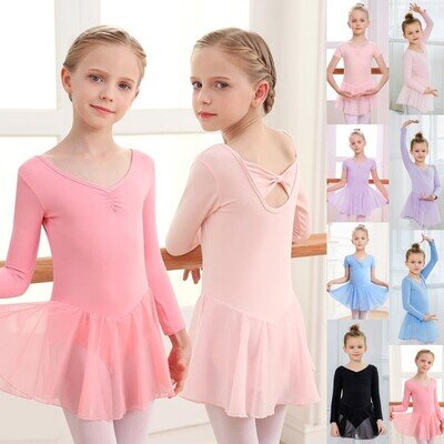 Girls Kid Ballet Tutu Dress Skirt Gymnastics Leotard Dancewear Ballerina Costume