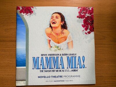 Mamma Mia Novello Theatre 2018 London Programme
