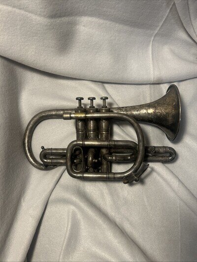 Prua Keefer Cornet Silver Plated