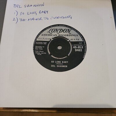 Del Shannon - So Long Baby, 7", (Vinyl)