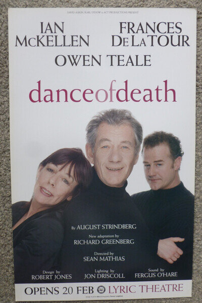 Ian McKellen Frances De L Tour Owen Teale London Theatre Poster 2003
