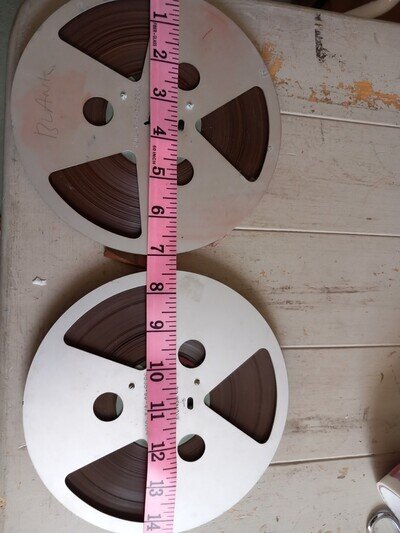 2 X 7" Vintage Reel To Reel Audio Tape