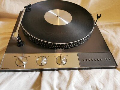 Garrard 401 Motor Unit Flush Strobe s/n 23449 TESTED WORKING Modified Top Plate