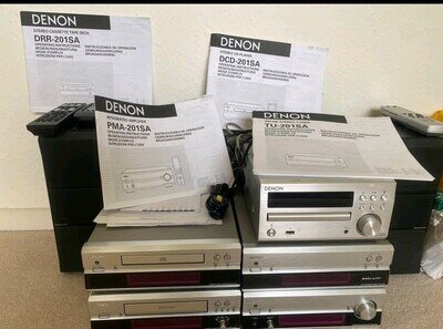 Denon 201SA Hi-Fi Separates System + RCD-M39 Speakers Remotes Fully Working