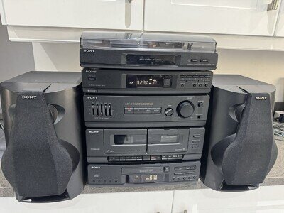 Sony LBT-D109 HiFi Stereo System with Turntable Tested Working. Good Condition
