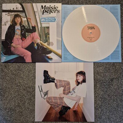 Maisie Peters You Signed Up For This LP Signed Insert Autographed White Vinyl